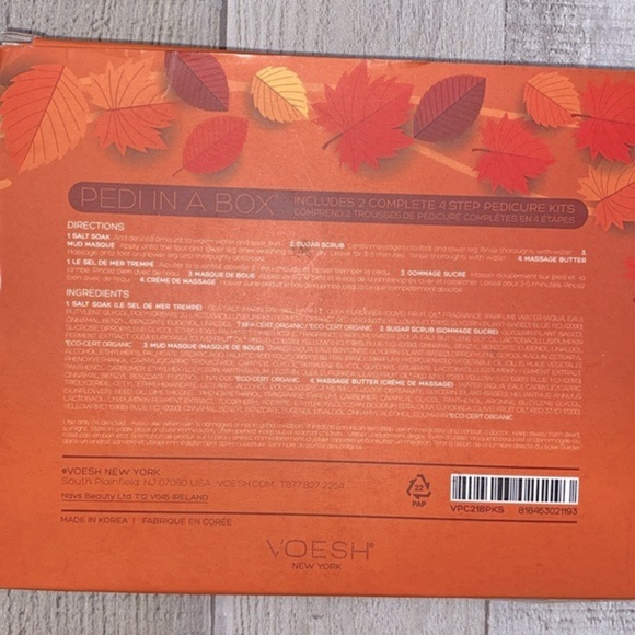 Pumpkin spice feet pedicure kits new in box - Picture 2 of 3